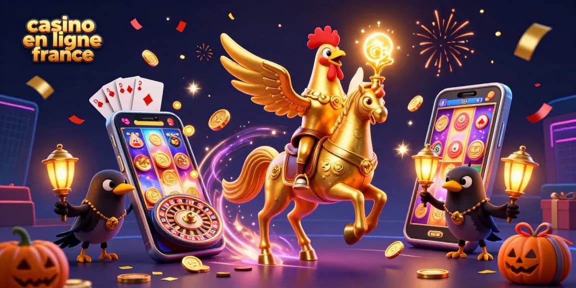 Jouer avec le casino en ligne France, et gagner des jackpots avec des machines à sous colorées et des jets de pièces d'or.
