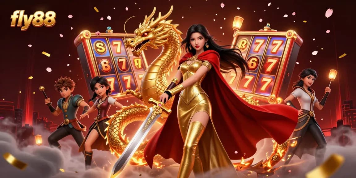 Spin the reels at fly88 and win big with vibrant jackpots and a warrior queen
