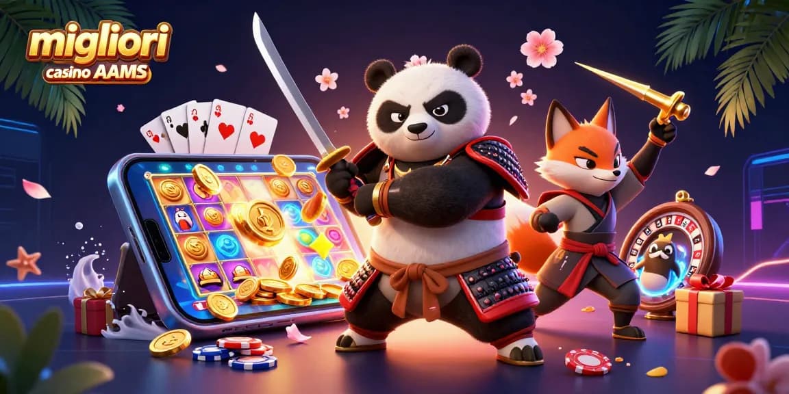 Vincere nei migliori casino non AAMS con panda samurai e ninja, giochi e premi.