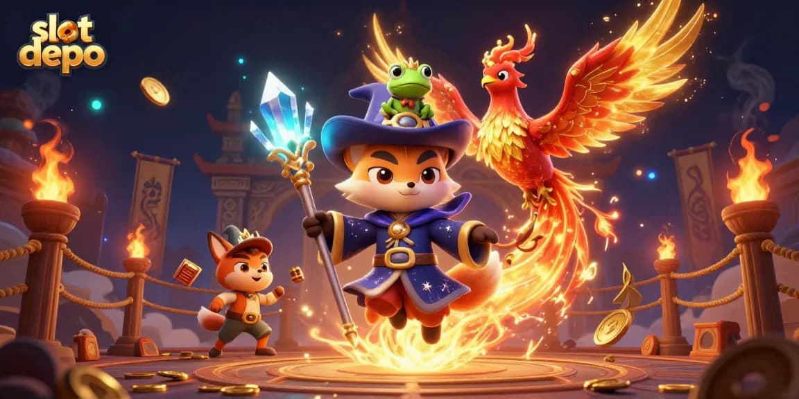 Experience thrilling adventures with slot depo in a mystical casino world featuring enchanting characters.
