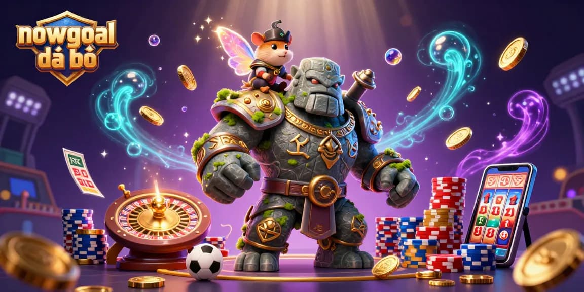 Engage in excitement with nowgoal đá bóng as shimmering golden coins, and vibrant football elements collide in magic.