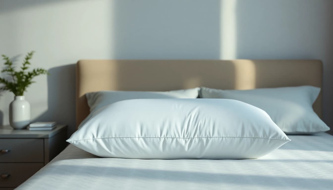 Experience a peaceful sleep with the tempur-breeze pro pillow in a serene bedroom setting.