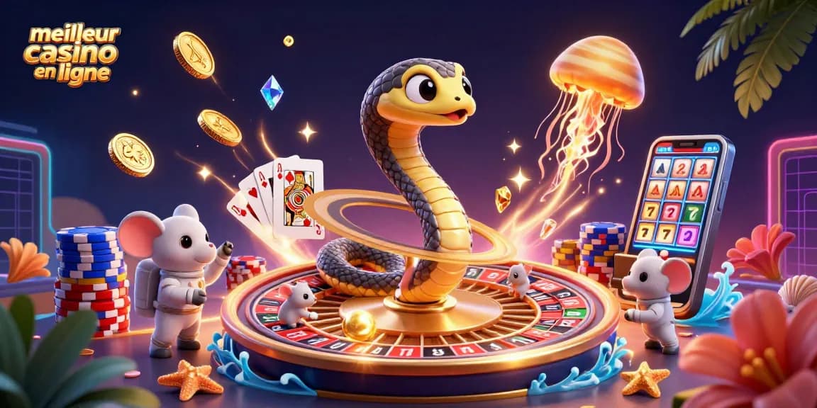 Placer des mises sur le meilleur casino en ligne avec un serpent Saturne lors d'une roulette galactique.