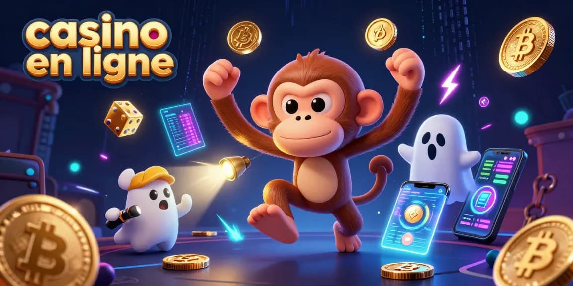 Jouez dans un casino en ligne captivant avec un singe fantomatique et un chiot chasseur.