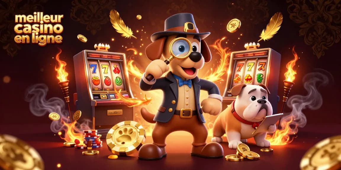Découvrez les astuces du meilleur casino en ligne avec des personnages résolvant un mystère.