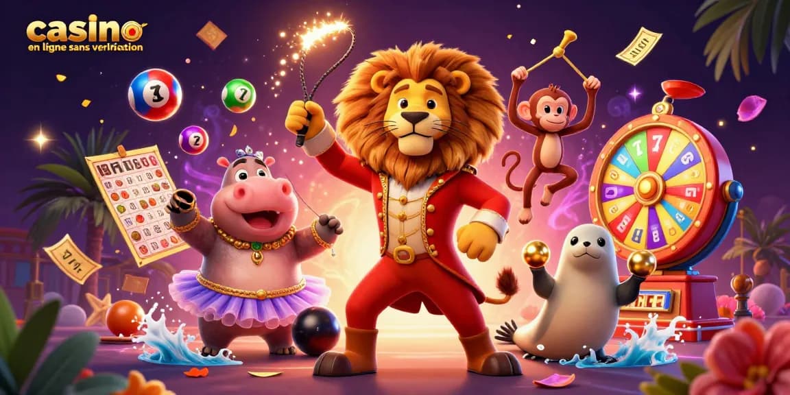 Vivez l'excitation dans un casino en ligne sans vérification avec des personnages vibrants et des éléments de jeu animés.