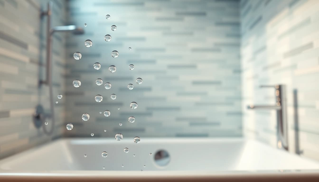 Entdecken Sie die elegante sonni Duschkabine in einem modernen Badezimmer mit schimmerndem Glas und chromatischen Elementen.