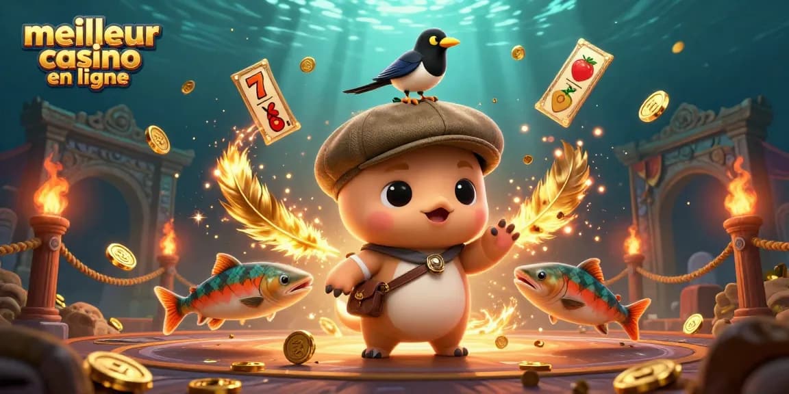 Jouez au meilleur casino en ligne avec Nessie et ses amis dans une illustration 3D captivante.
