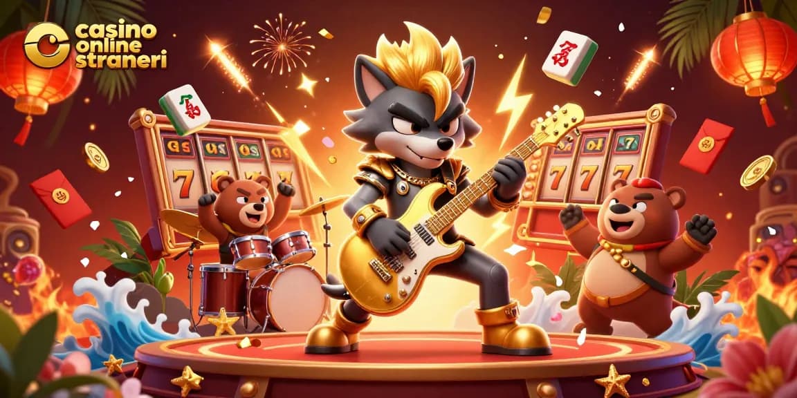 Vivi un'esperienza di gioco emozionante nei casino online stranieri con personaggi vivaci ed elementi di casinò vibranti.
