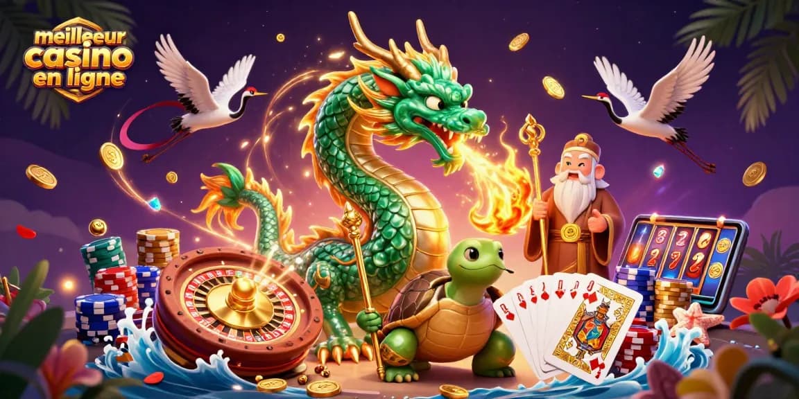 Découvrez le meilleur casino en ligne avec des dragons, une tortue sage et des éléments de jeu dynamiques.