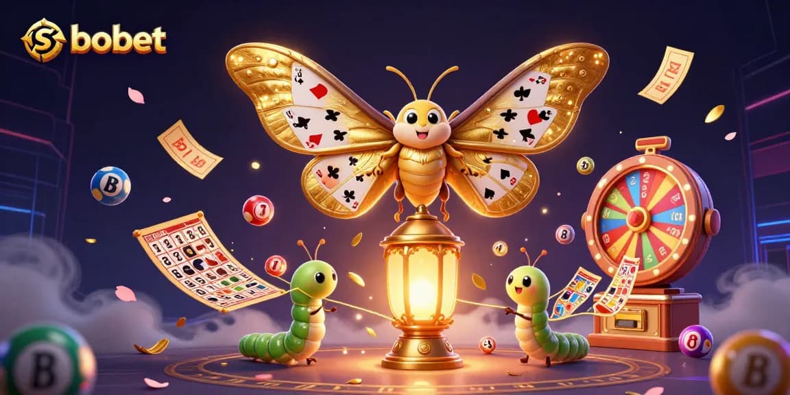 Experience sbobet's vibrant energy with colorful lottery balls and a majestic golden lantern.