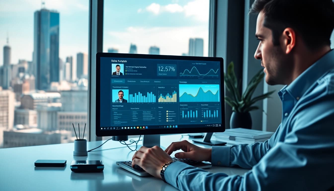 Using linkedin lead scraping software to analyze LinkedIn profiles for lead generation.