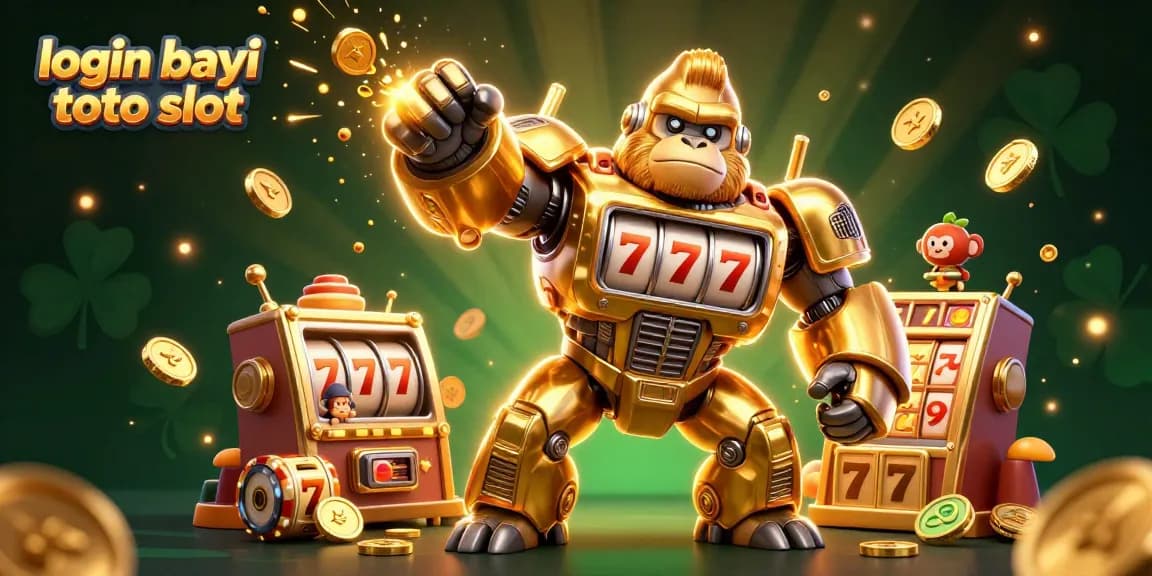 Play and win at login bayi toto slot with thrilling slots and jackpots in a vibrant casino scene.