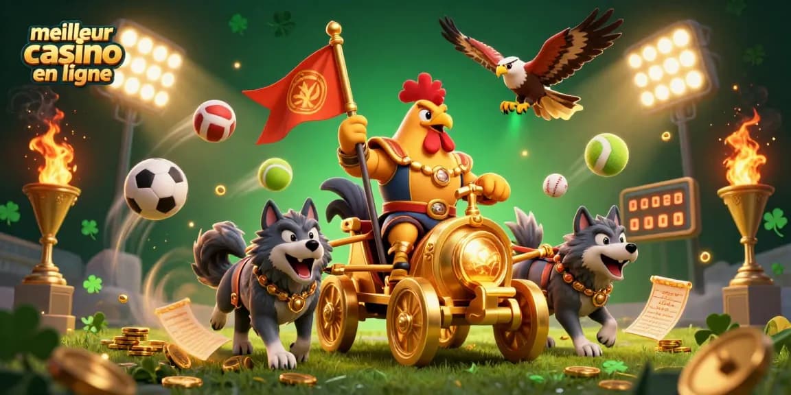 Vivez l'excitation du meilleur casino en ligne avec des personnages dynamiques et des éléments de jeu captivants.