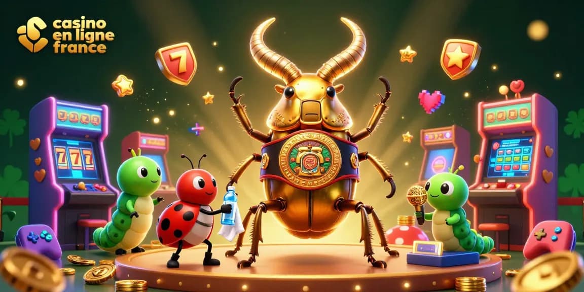 Profitez des émotions du casino en ligne France avec cette illustration captivante d'un combat entre personnages animés.