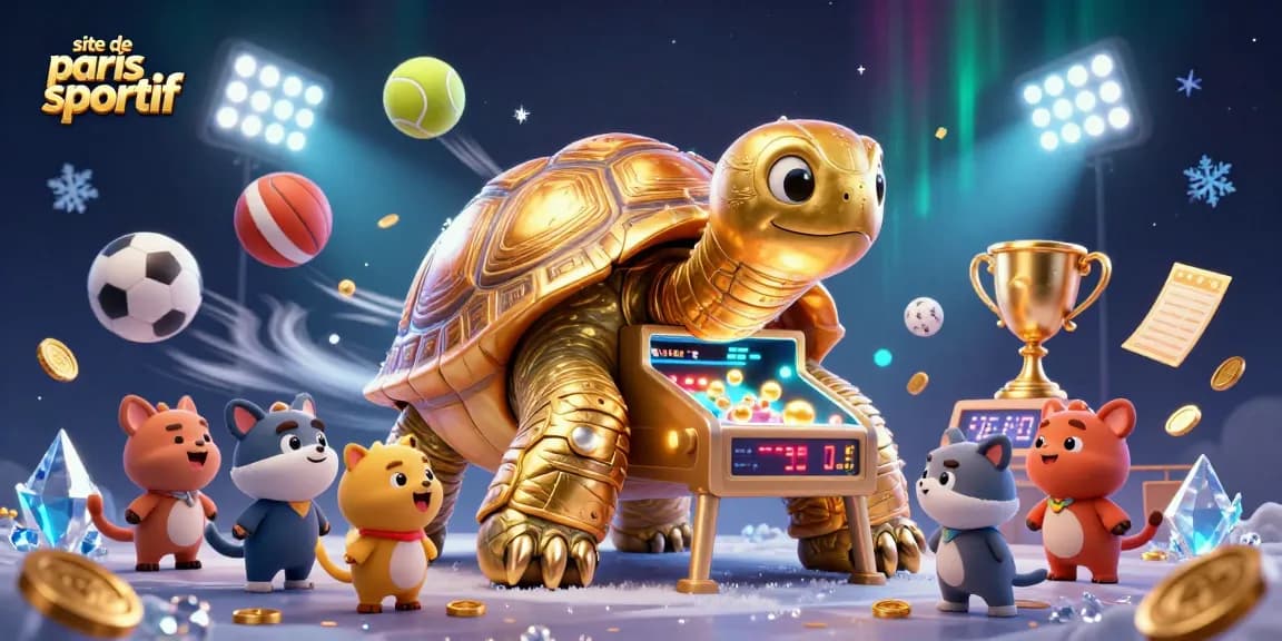 Jouez sur le site de paris sportif avec un décor captivant et des éléments de jeu animés.