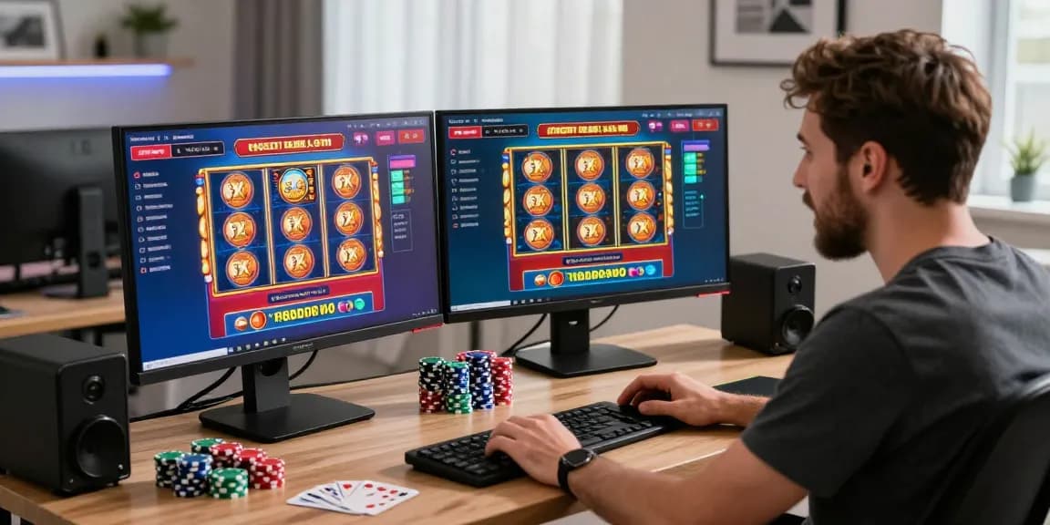 Exciting player experience at credit card casinos UK with vibrant gameplay and modern setup.