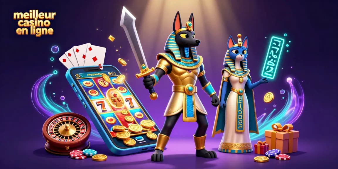Découvrez le meilleur casino en ligne en jouant avec des symboles égyptiens dans un univers coloré.