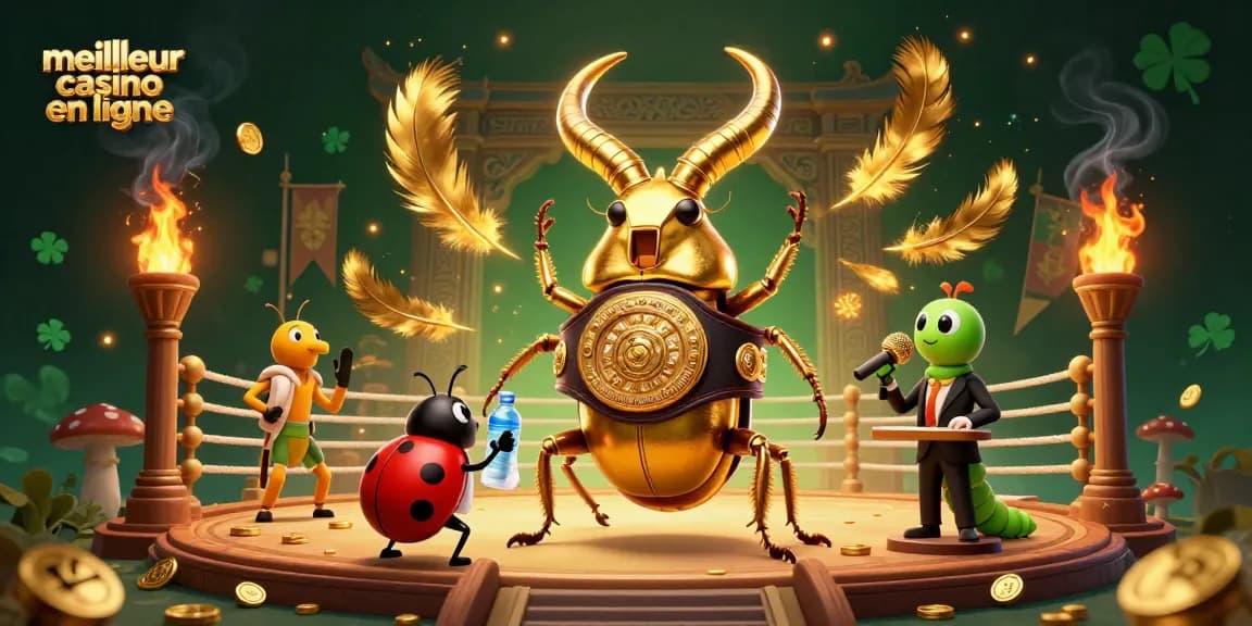 Découvrez le meilleur casino en ligne avec une illustration dynamique d’un combat amusant.