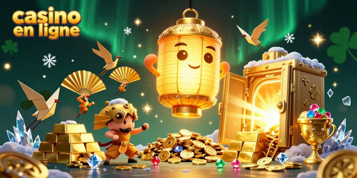 Profitez de l'excitation des jeux de casino en ligne avec des lanternes dorées et des riches trésors.