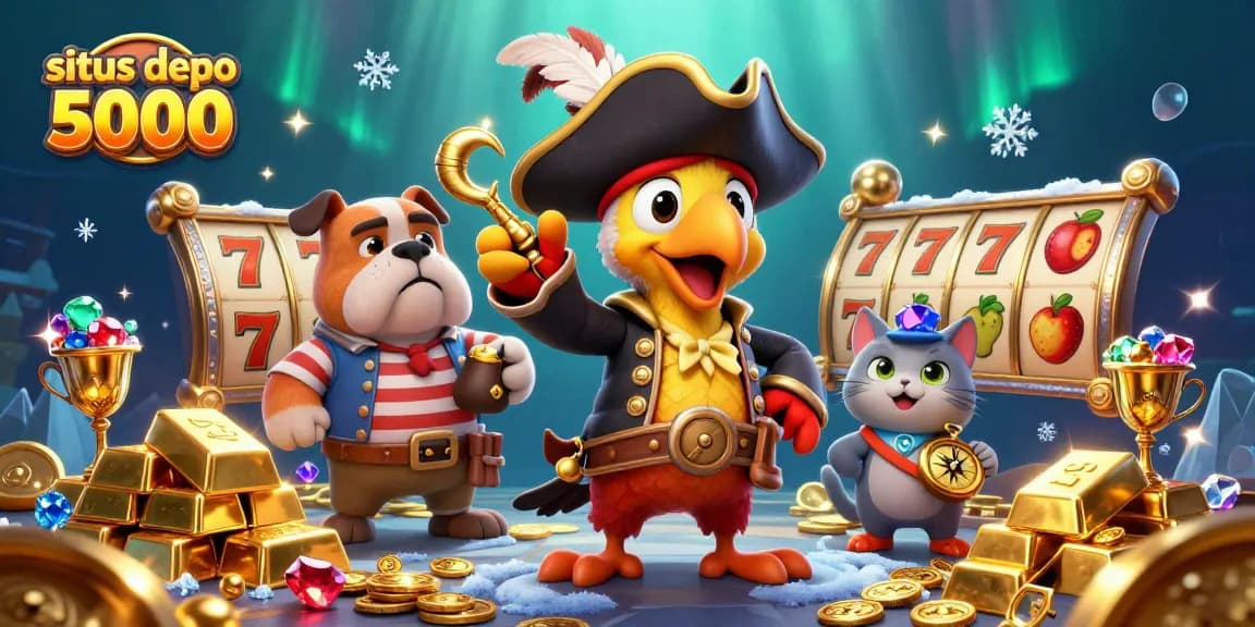 Situs depo 5000 menampilkan petualangan mengasyikkan di dunia slot dengan karakter unik dan elemen berkilau menawan.