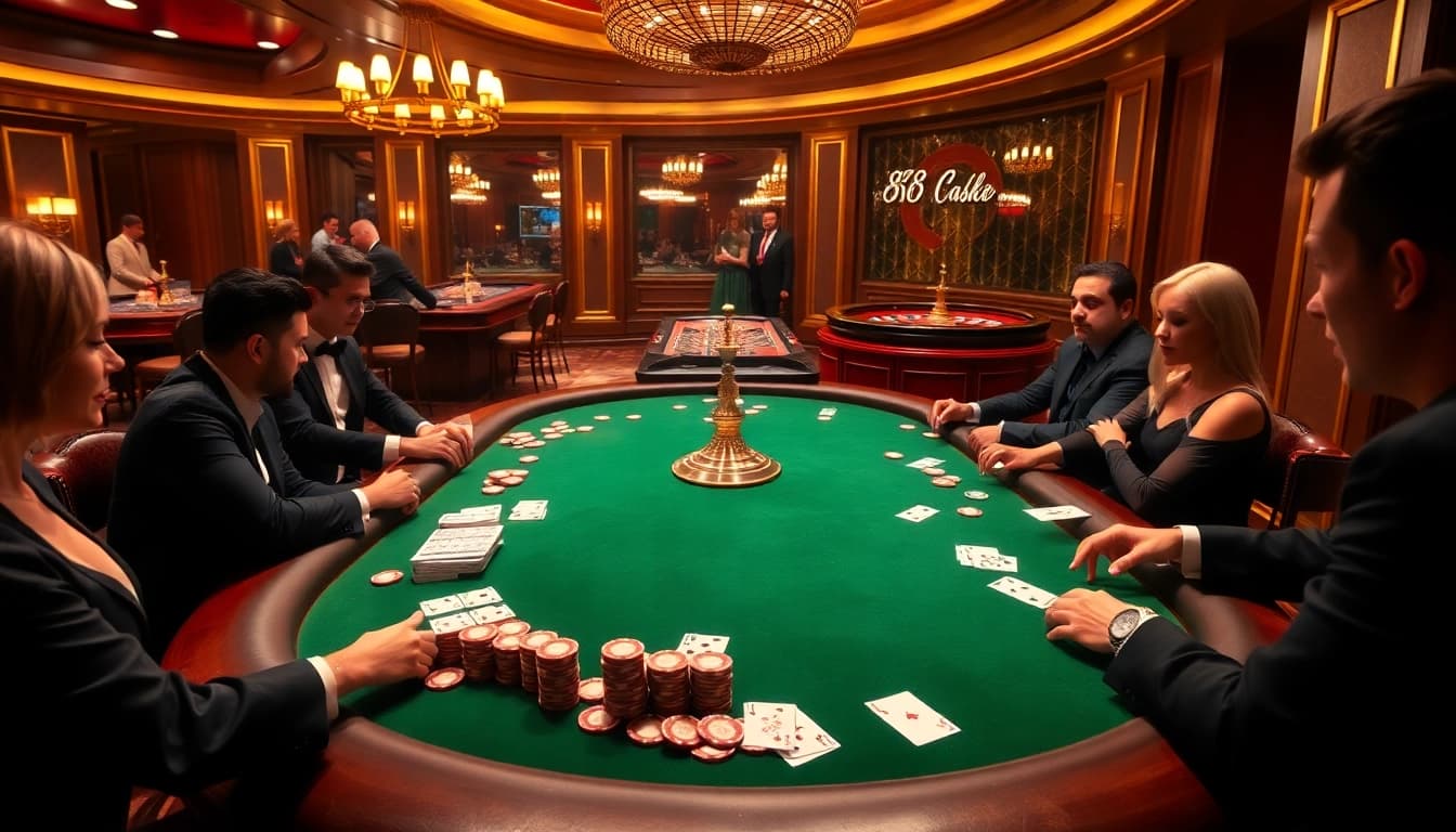 Experience the thrill of betting at 88clb's vibrant casino table.