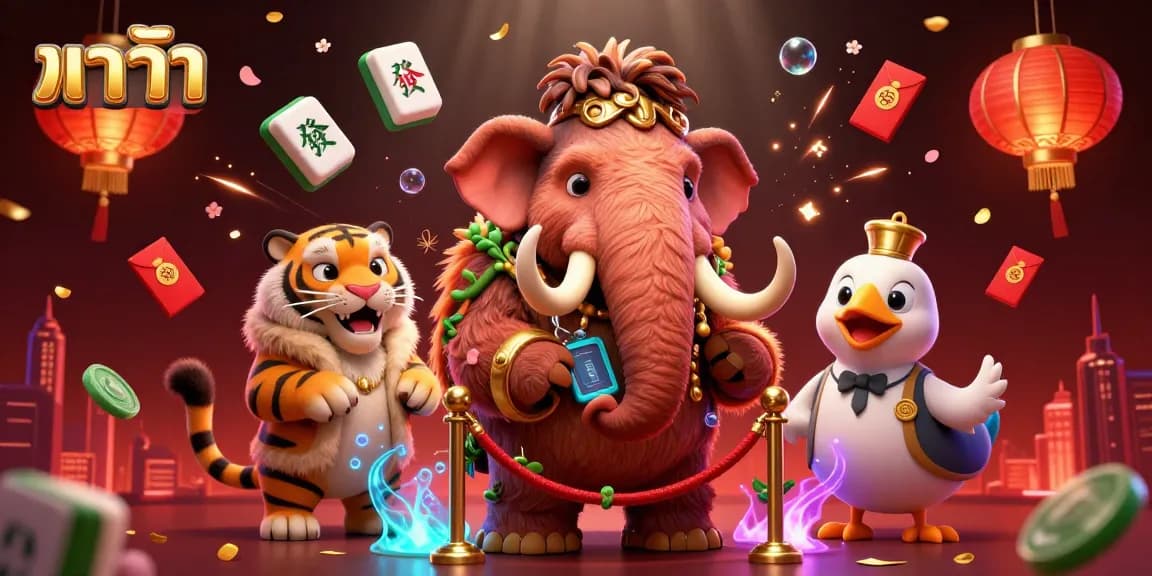 Baccarat casino scene with unique characters engaging in play, illustrating the excitement of บาคาร่า.