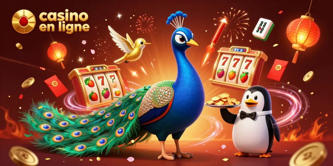 Jouer aux jeux captivants du casino en ligne avec une illustration dynamique de personnages colorés.