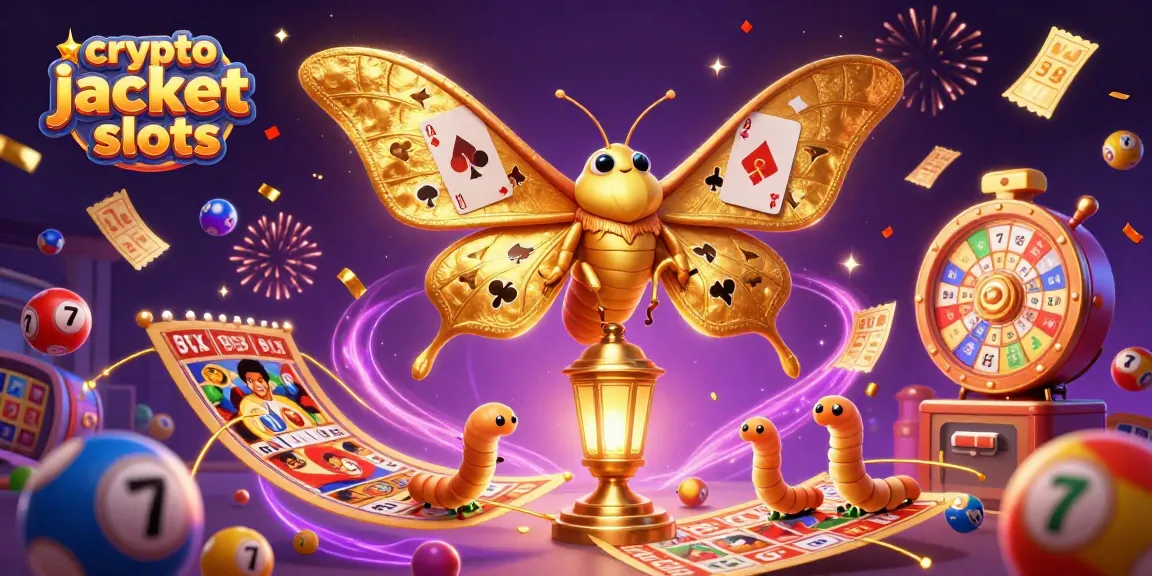 Engage with exciting crypto jackpot slots surrounded by vibrant game elements in a lively atmosphere.