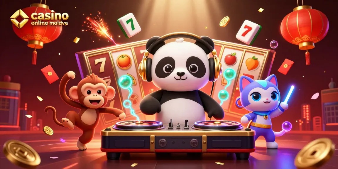 Sloturi captivante la casino online moldova cu panda DJ și personaje dinamice la petrecere