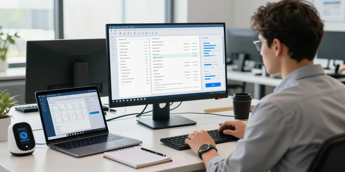 Detect fake receipt checks in a modern office with AI technology, showcasing digital tools and professional analysis.