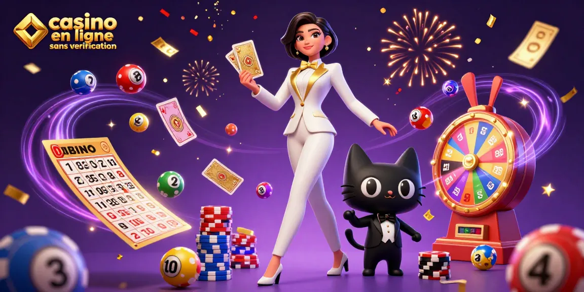 Participez à des jeux palpitants au casino en ligne sans vérification, avec des scénarios glamour et des éléments colorés.