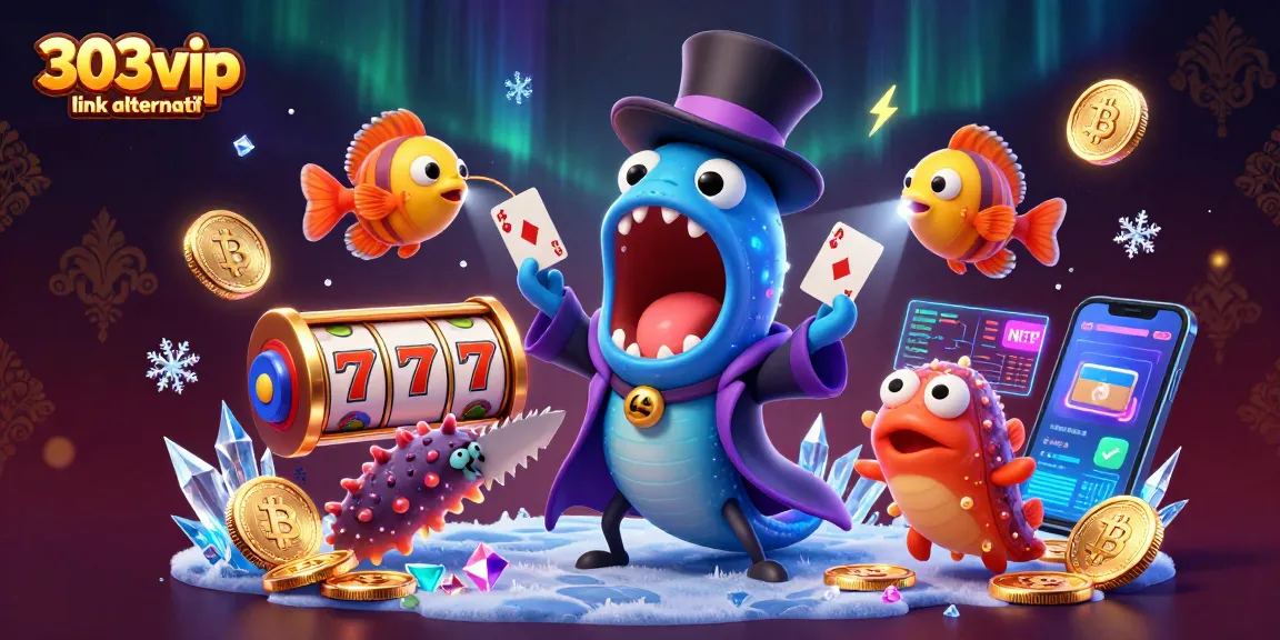 Engage with 303vip link alternatif as a colorful circus of gambling excitement featuring unique characters and vibrant elements.