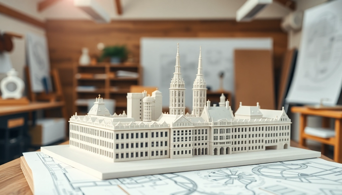 Architekturmodellbau Münster zeigt präzise Detailarbeiten und handwerkliche Kunstfertigkeit.