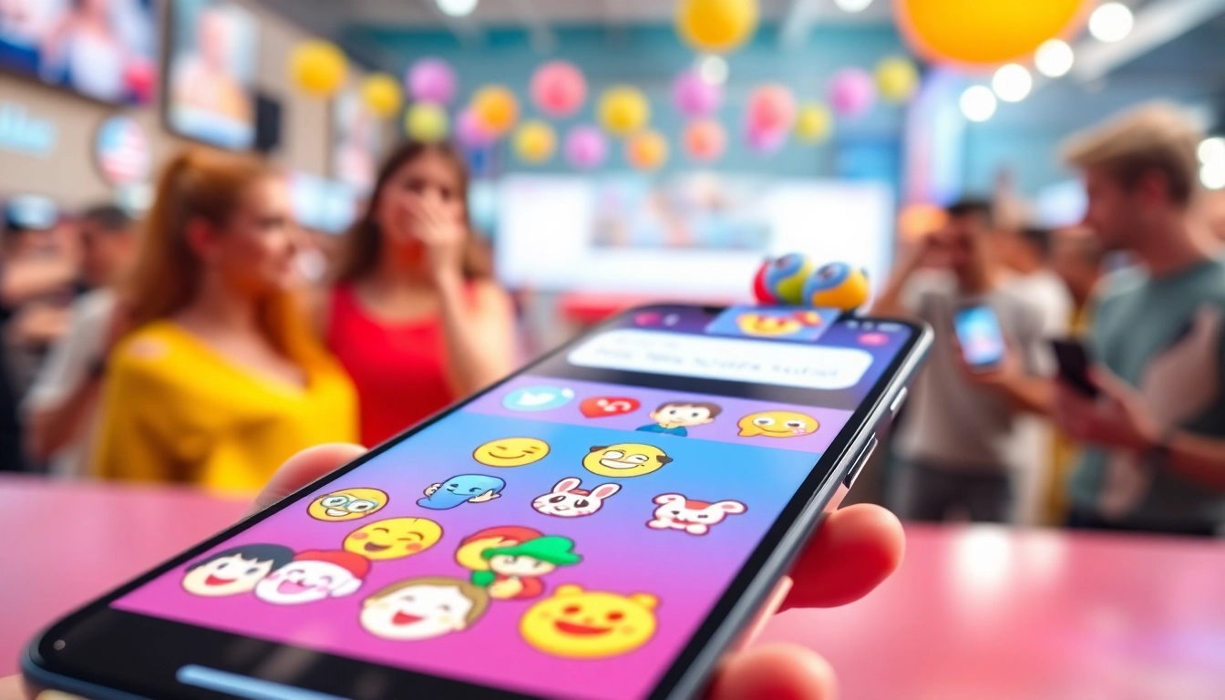 Engaging TikTok emojis displayed on a mobile device for vibrant social media interactions.