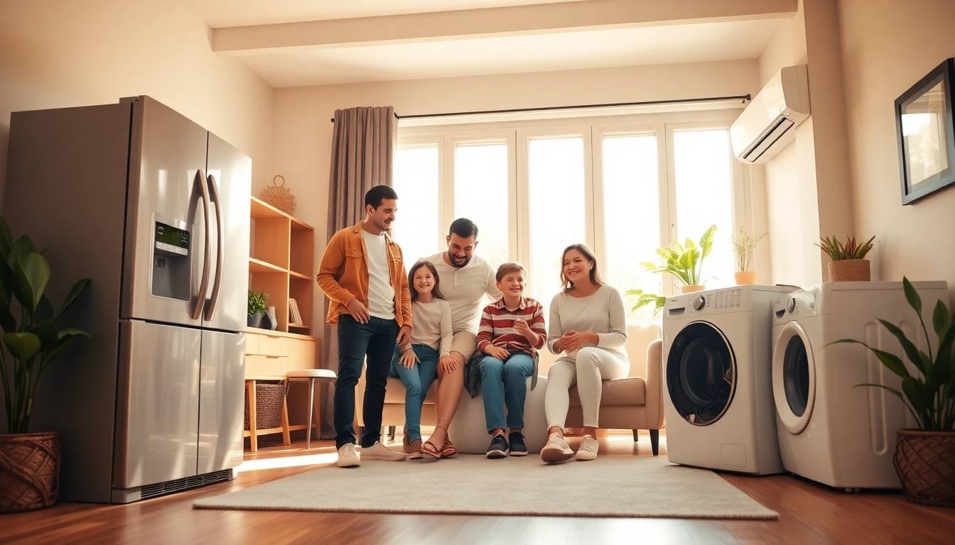 Understand home systems and appliance protection through a family gathering showcasing reliable appliances.