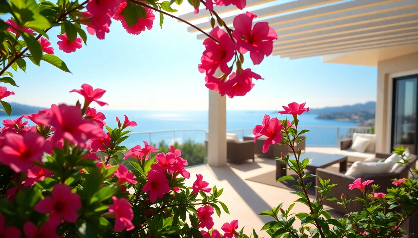 Visualize an elegant villa where you can buy property in Alanya with stunning Mediterranean views.