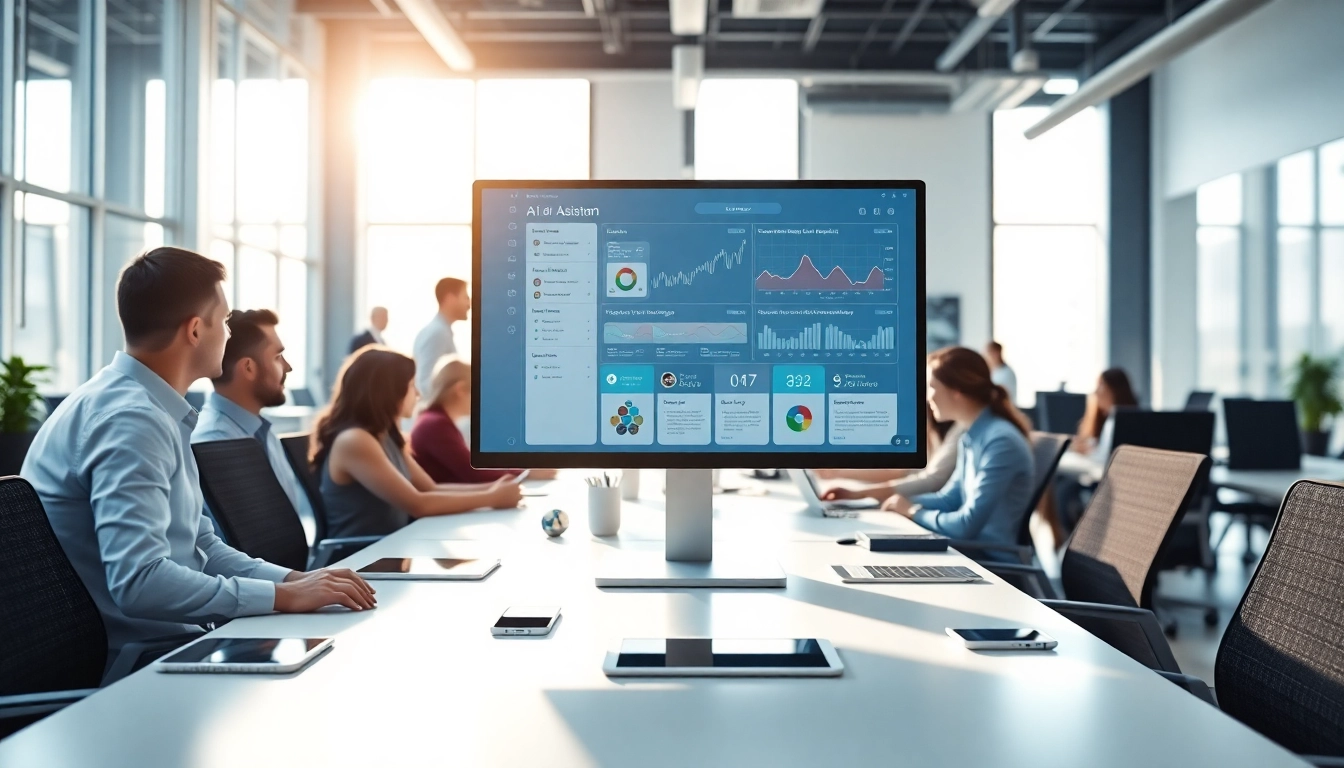 Utilizing an assistant for enterprise to enhance productivity in a modern office environment.