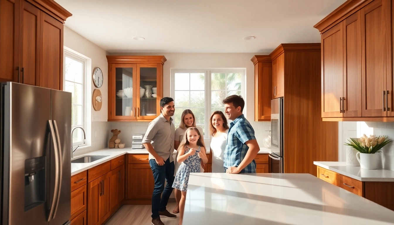 Transform your space with Cabinet Refacing Saint Petersburg FL showcasing modern kitchen design.