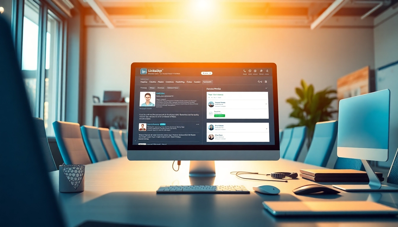 Visual representation of software that can scrape linkedin profiles automatically from a computer interface.