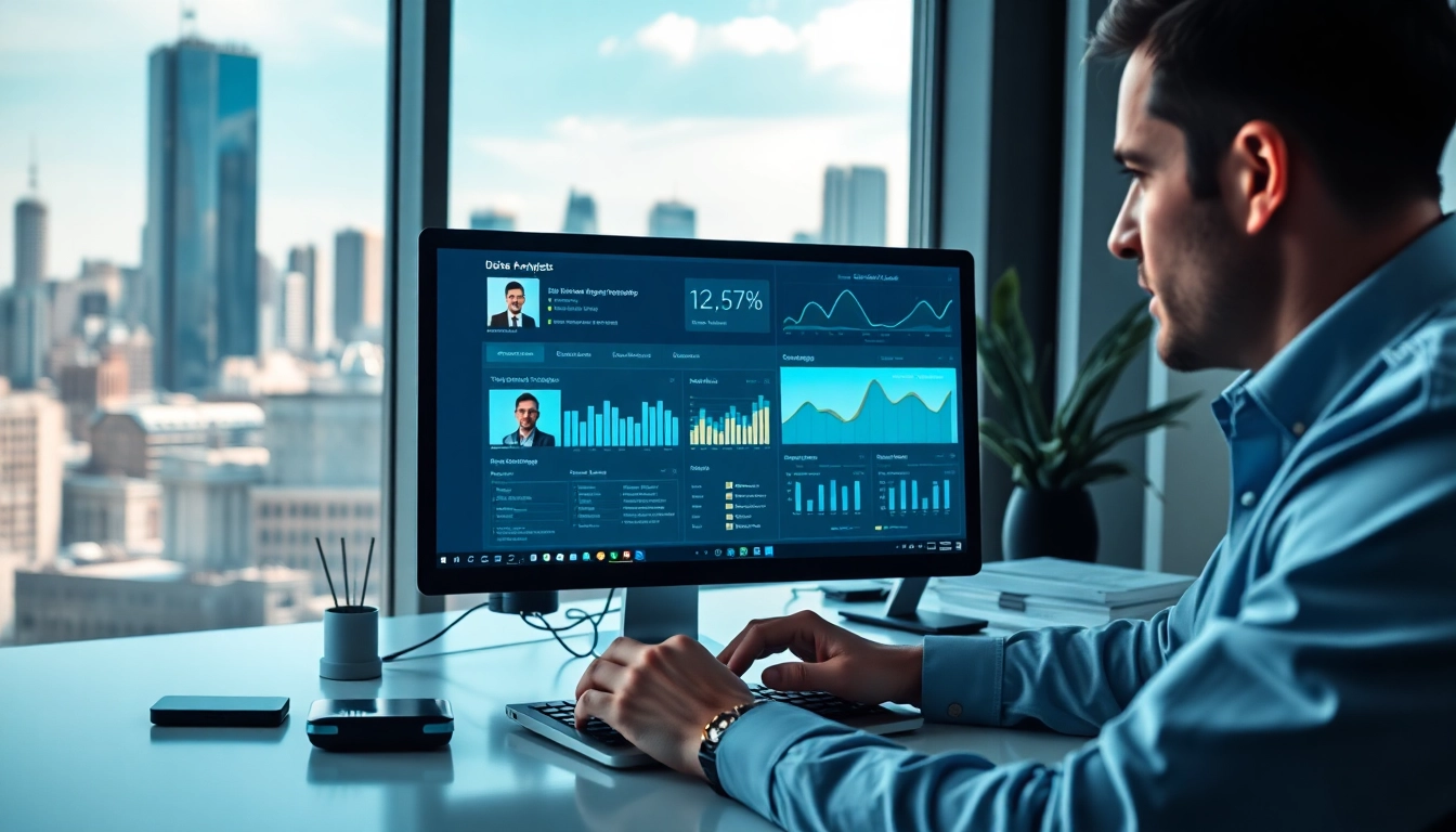 Using linkedin lead scraping software to analyze LinkedIn profiles for lead generation.