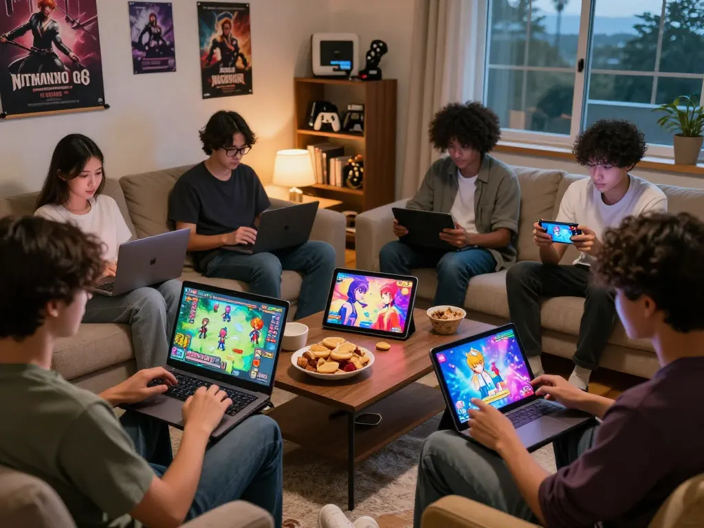 Players enjoying degrees of lewdity and other adult visual novel games in a cozy gaming setup.