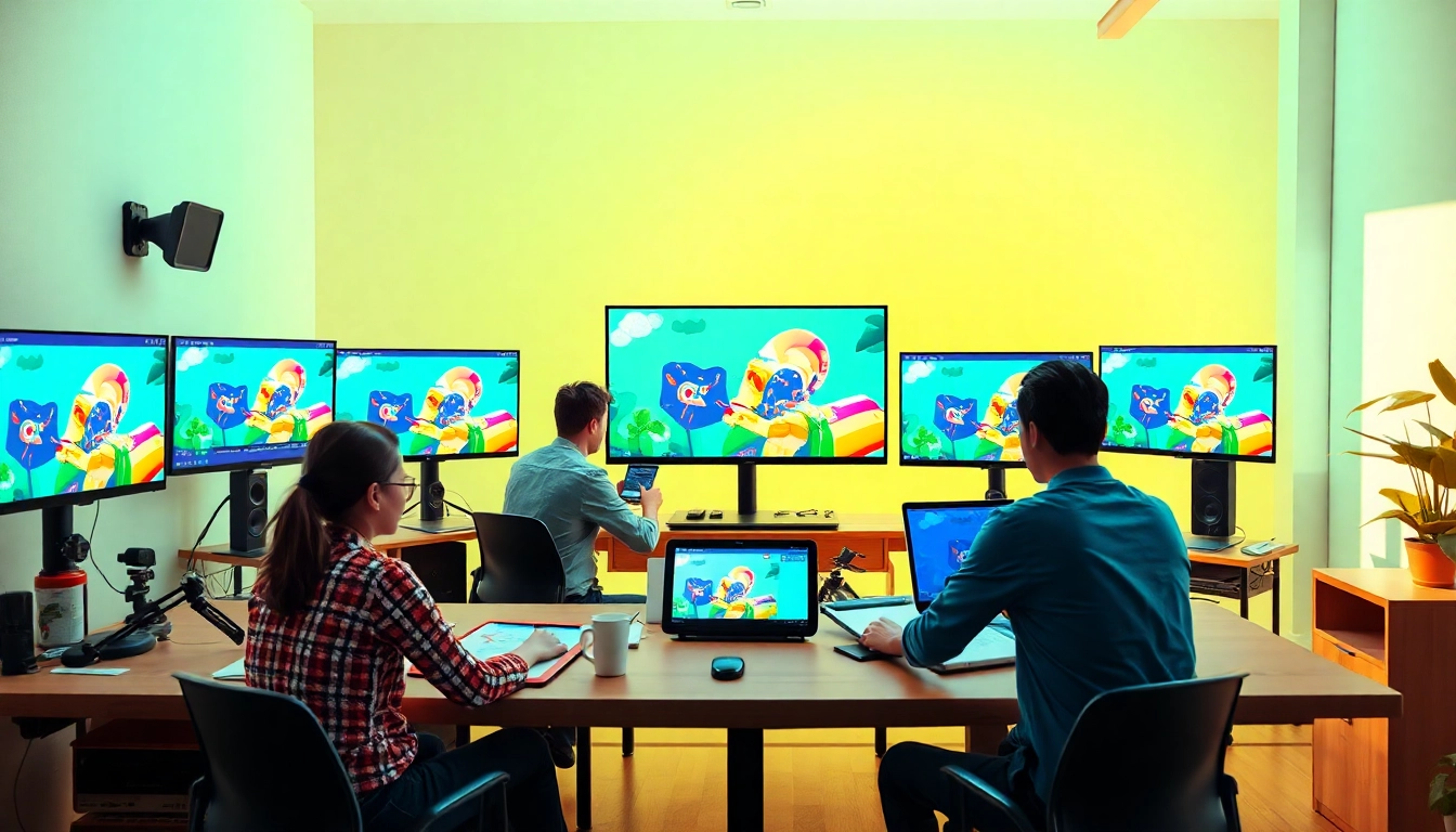 Animation Erstellen mit kreativen Profis in einem modernen Animationsstudio.