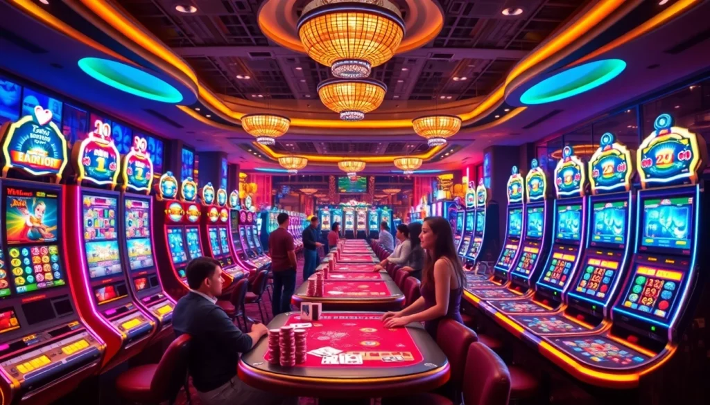 Permainan kasino online terbesar dengan suasana kasino yang mewah dan pemain yang antusias.