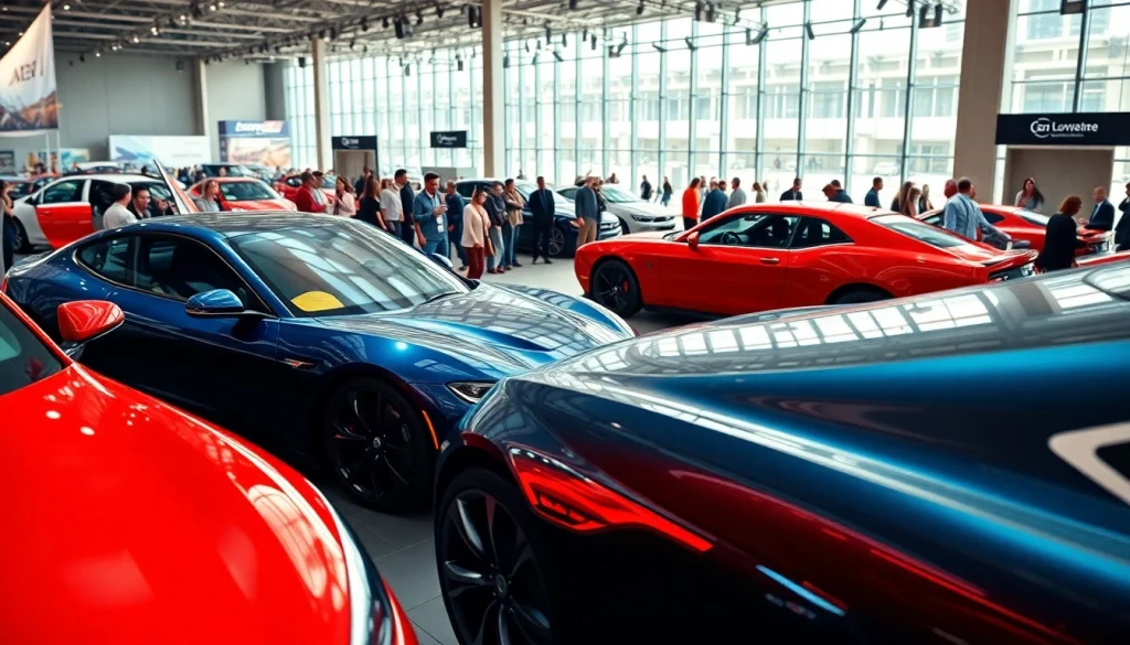 Experience an exciting Auto Cars Show with vibrant displays and enthusiastic attendees.