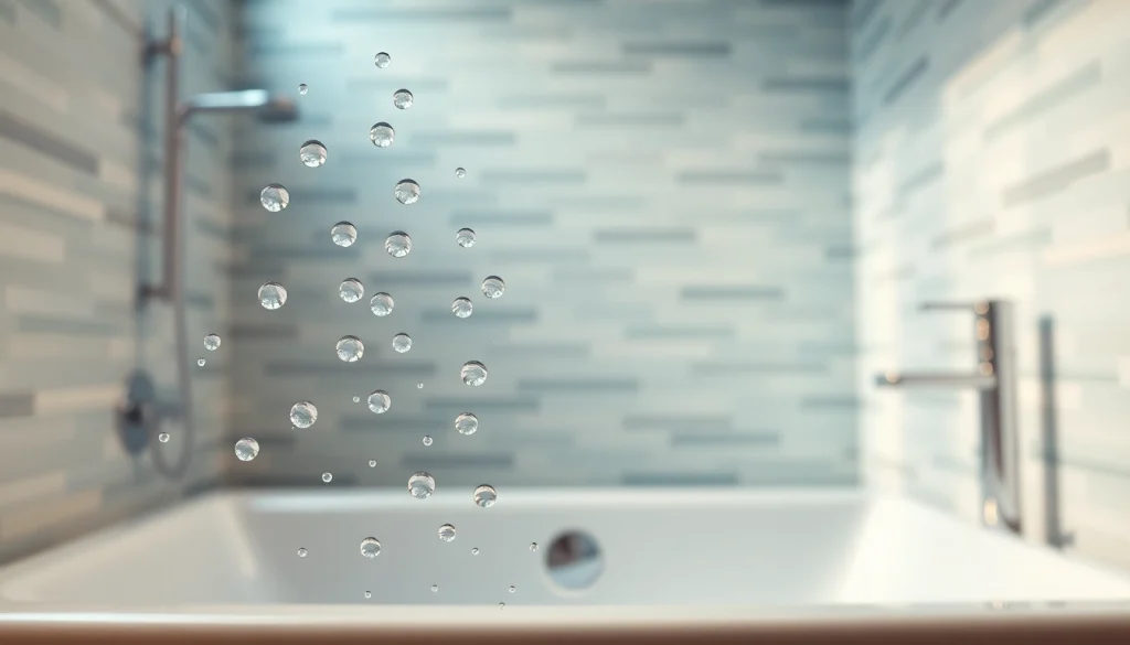 Entdecken Sie die elegante sonni Duschkabine in einem modernen Badezimmer mit schimmerndem Glas und chromatischen Elementen.