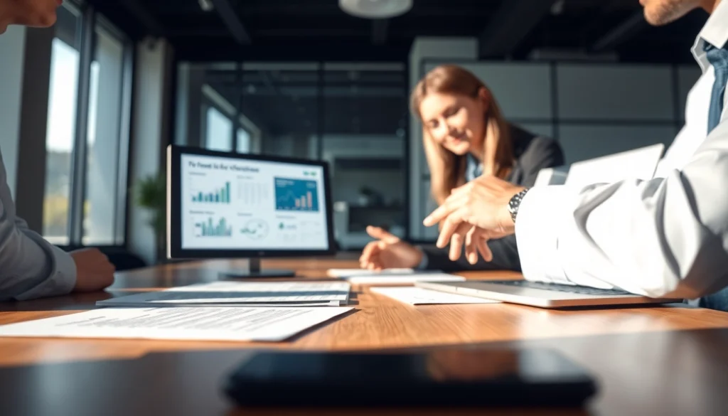 카드 한도 현금화에 대해 설명하는 전문가와 고객의 대화 장면