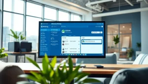 Send messages seamlessly using ultramsg in a professional office setup.