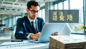 신용카드 현금화 방법을 논의하는 비즈니스 환경에서 전문가의 모습