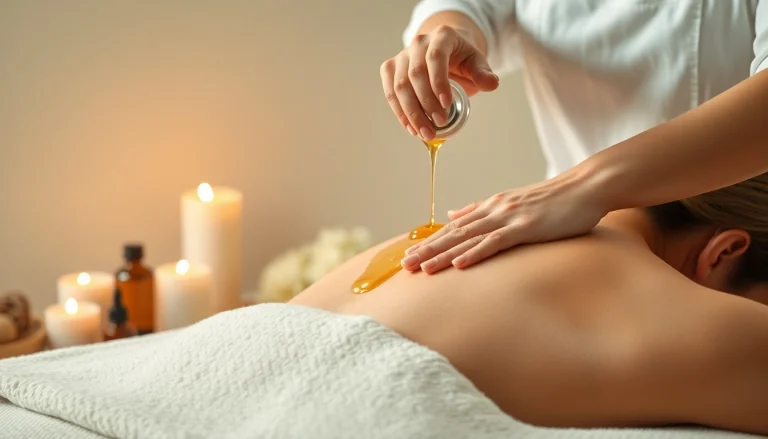 스웨디시 마사지를 받는 모습, 편안한 분위기와 조명 느끼기